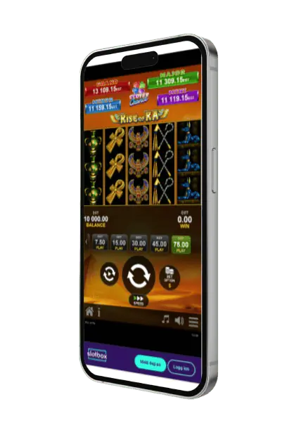 Slotbox App Interface on iPhone